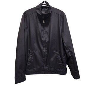 Banana Republic Men's Jacket Size M Black Zip Pockets